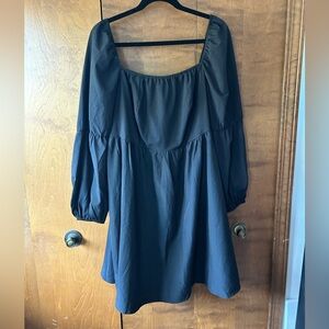 Elegant Black Long Sleeve Dress